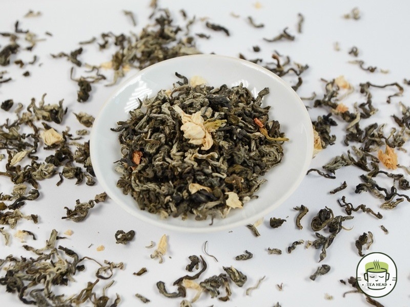 Green tea «Swirling Jasmine Snow» by Mo Li Piao Xue, photo 1