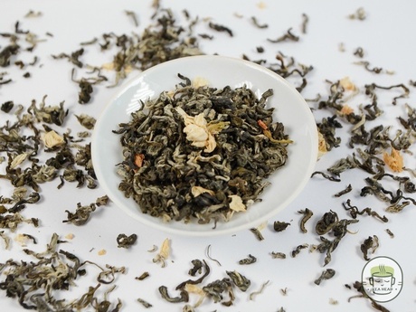 Green tea «Swirling Jasmine Snow» by Mo Li Piao Xue, photo 1